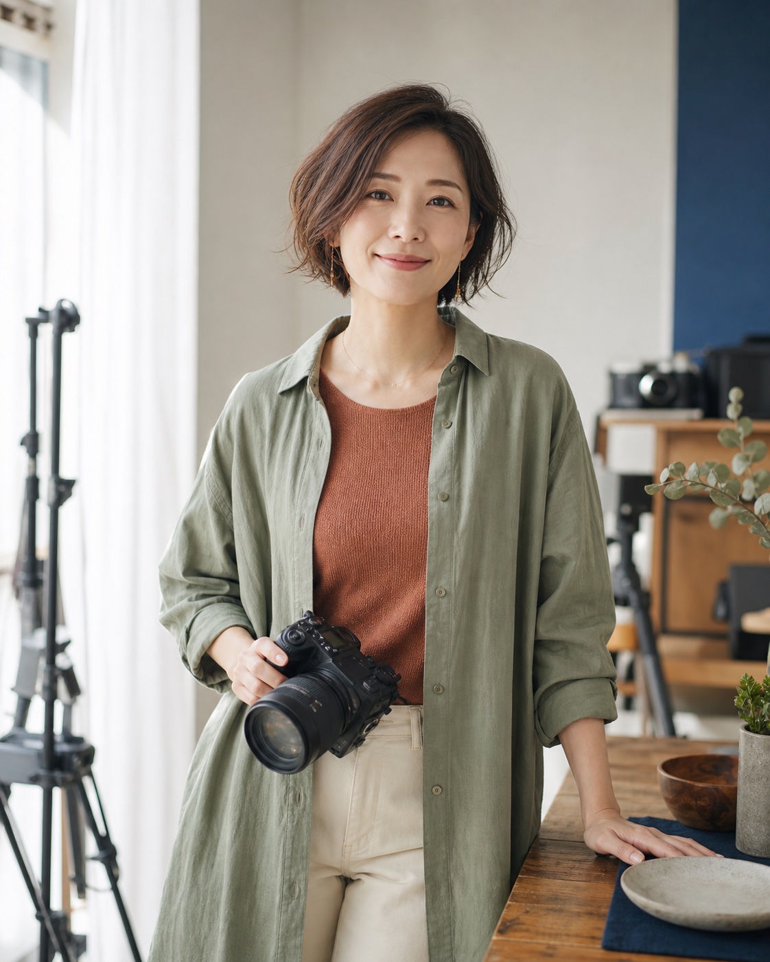 AIで生成した架空人物・森川由美のイメージ